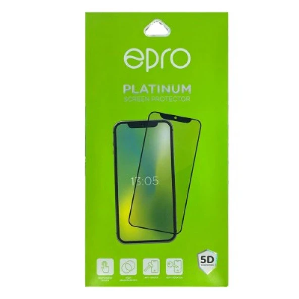 Epro - Platinum - 5D Yeni Nesil - İphone 7 / 8 - Kırılmaz Cam - Siyah