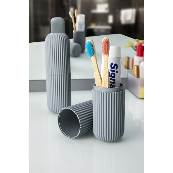 Seyahat Tipi Diş Macun Ve Fırçası Kabı - 3