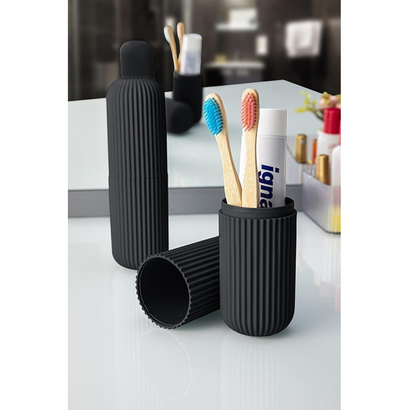 Seyahat Tipi Diş Macun Ve Fırçası Kabı - 4