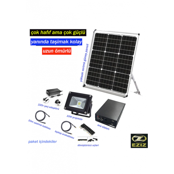 solar güneş enerjili jeneratör taşınabilir powerbank hızlı şarj özelliğine sahip EZIZ marka