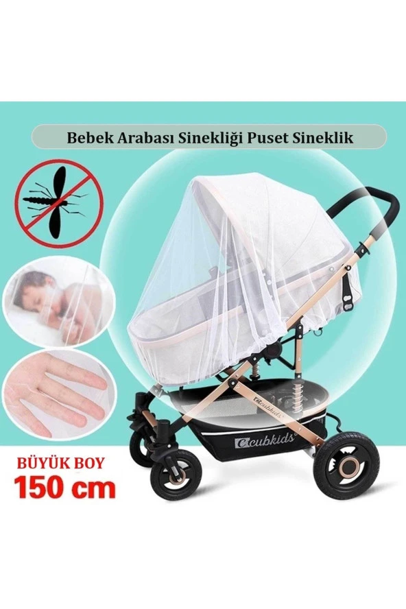 RevuBaby Bebek Arabası Sinekliği Puset Cibinliği Sineklik Bebek Koruma Sinekliği - 3