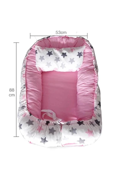 RevuBaby Baby Nest Lüx Tasarım Ortopedikjaju-babynest Bebek Yatağı Anne Yanı Bebek Yatağı - 2