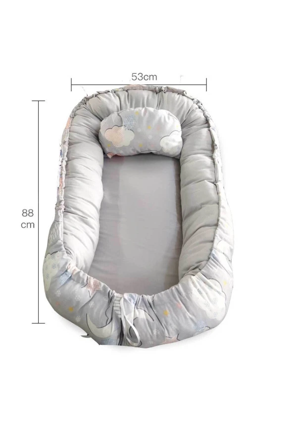 RevuBaby Baby Nest Lüx Tasarım Ortopedikjaju-babynest Bebek Yatağı Anne Yanı Bebek Yatağı - 2