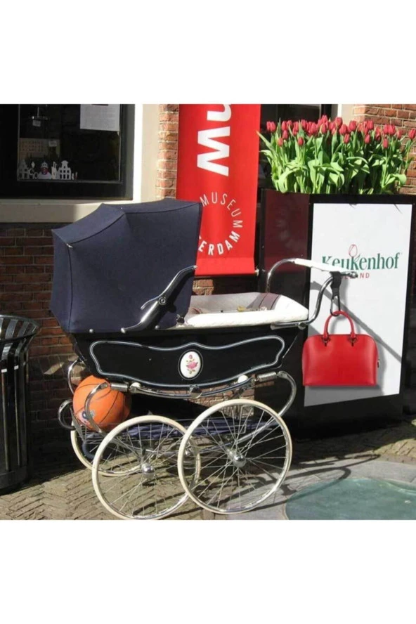 BabySafe Puset Kancası Bebek Arabası Askı Aparatı 2 Adet Karışık Renkli Metal Kanca - 4
