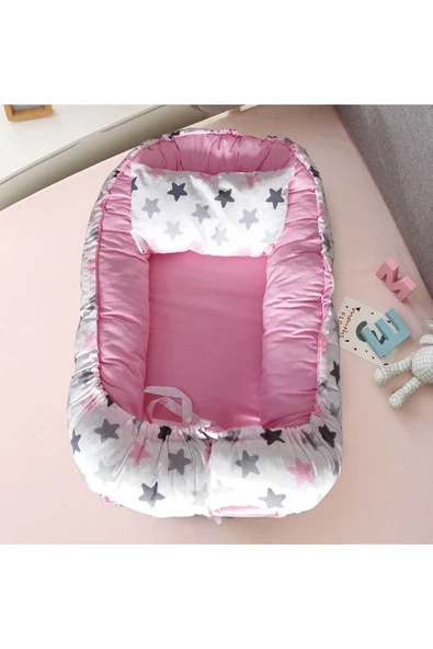 RevuBaby Baby Nest Lüx Tasarım Ortopedikjaju-babynest Bebek Yatağı Anne Yanı Bebek Yatağı