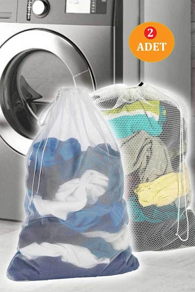 RevuBaby Çamaşır Yıkama Filesi - 60x40 Cm 2 Adet Isim Yazma Etiketli