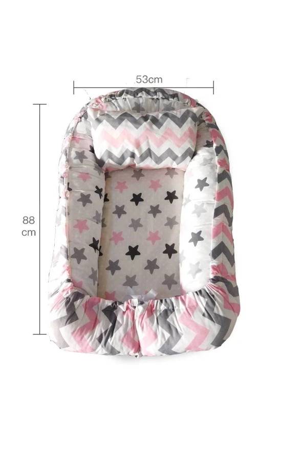 RevuBaby Lüx Tasarım Ortopedikjaju-babynest Bebek Yatağı Anne Yanı Bebek Yatağı - 2