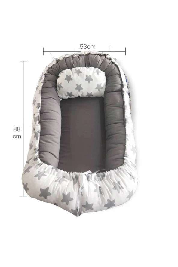 RevuBaby Baby Nest Lüx Tasarım Ortopedikjaju-babynest Bebek Yatağı Anne Yanı Bebek Yatağı - 3