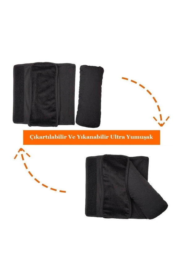 RevuBaby Çocuklar Için Emniyet Kemeri Yastığı, Arabada Baş Boyun Seyahat Yastığı, Emniyet Kemeri Pedi - 4