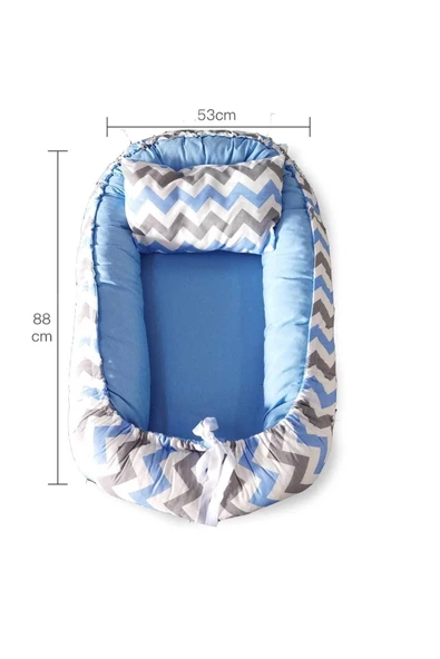RevuBaby Baby Nest Lüx Tasarım Ortopedikjaju-babynest Bebek Yatağı Anne Yanı Bebek Yatağı - 3