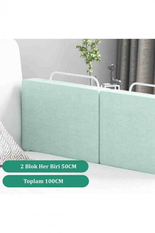 100 Cm Yatak Bariyeri Bebek Ve Çocuk Korkuluğu Güvenlik Bariyeri Koruma Bariyeri Green-yeşil