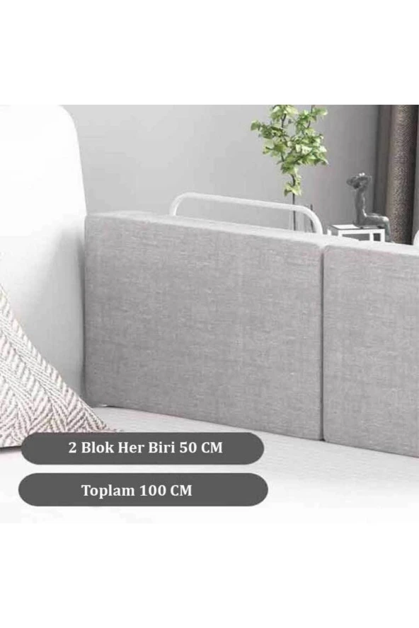 RevuBaby 100 Cm Yatak Bariyeri Bebek Ve Çocuk Korkuluğu Güvenlik Bariyeri Koruma Bariyeri Grey