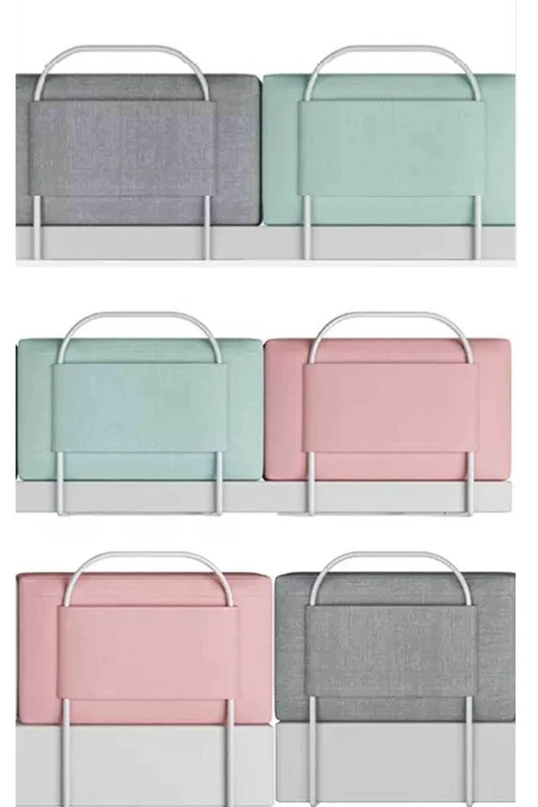 RevuBaby 100 Cm Yatak Bariyeri Bebek Ve Çocuk Korkuluğu Güvenlik Bariyeri Koruma Bariyeri Grey - 3