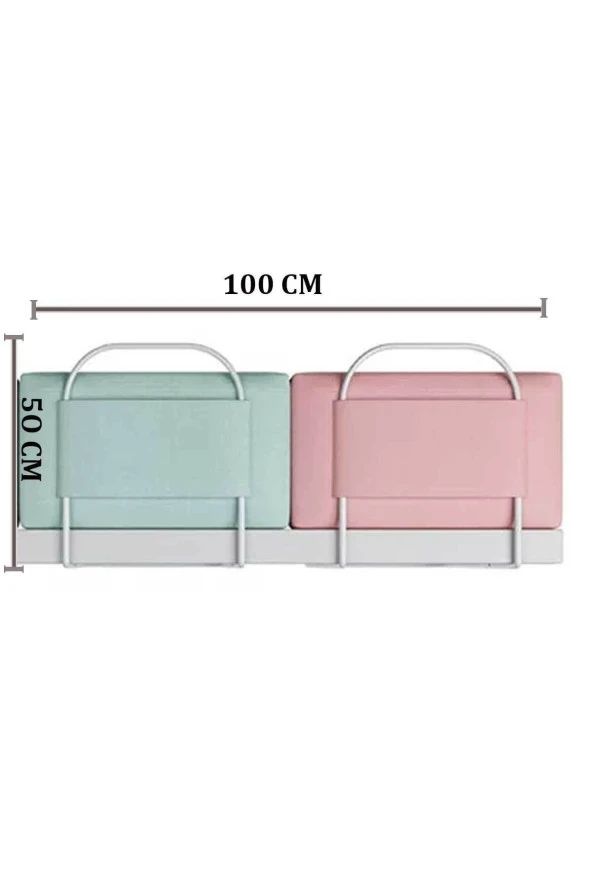 RevuBaby 100 Cm Yatak Bariyeri Bebek Ve Çocuk Korkuluğu Güvenlik Bariyeri Koruma Bariyeri Grey - 4
