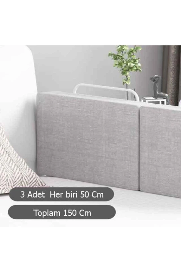 Revubaby 150 Cm Serenity Xl Yeni Nesil Yatak Bariyeri Korkuluğu Grey