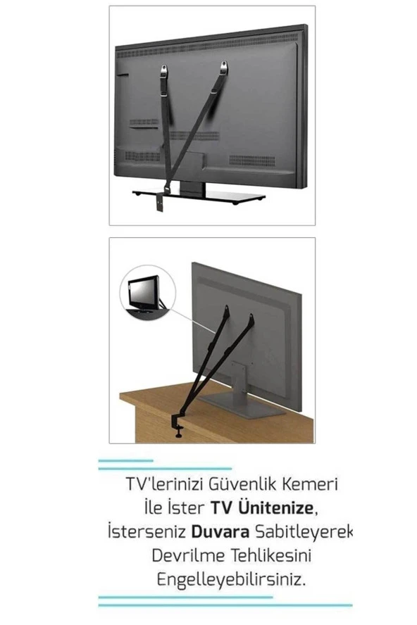RevuBaby Televizyon Güvenlik Kemeri (15-75") - 5