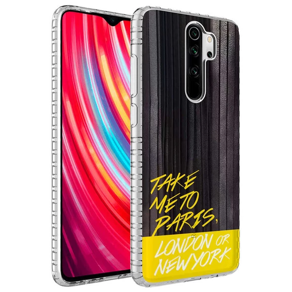 Smcase Xiaomi Redmi Note 8 Pro Kılıf Desenli Elegans Serisi Silikon - 5