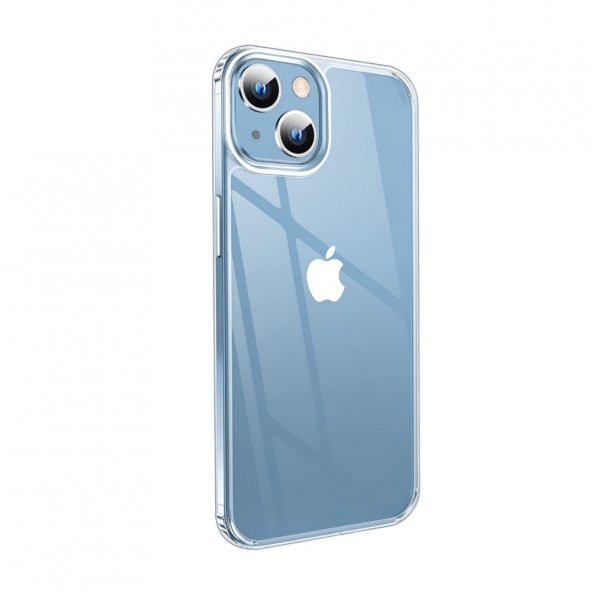 Smcase iPhone 14 Plus Kılıf Coss Hibrit Crsytal Silikon  Nano Ekran Koruyucu