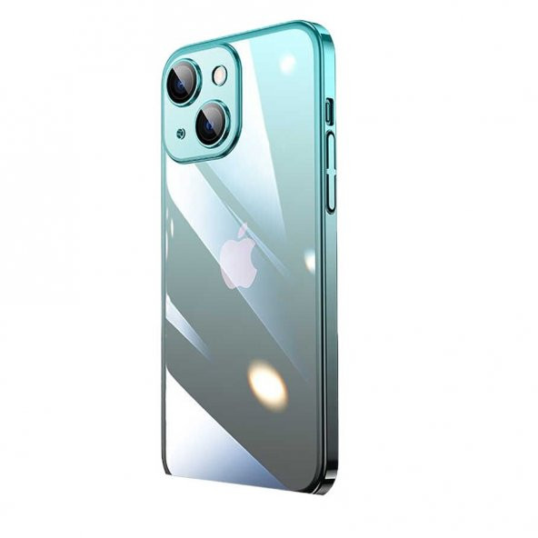 Smcase iPhone 14 Plus Kılıf Senkron Kamera Korumalı Transparan Renk Geçişli Kapak