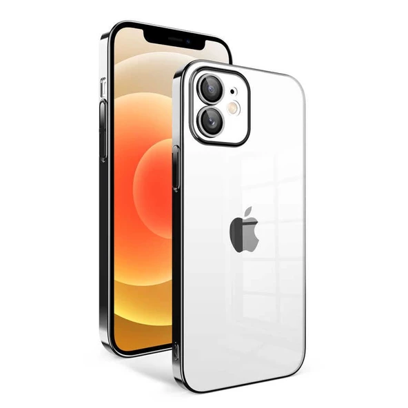 Smcase iPhone 12 Kılıf Garaj Kamera Korumalı Tareks Sert Kapak