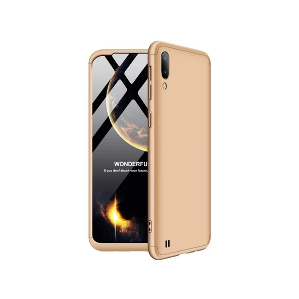 Smcase Samsung Galaxy A10 Kılıf 360 Ays zore Sert Rubber Kapak   Nano Ekran Koruyucu