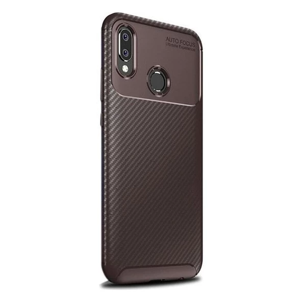 Smcase Samsung Galaxy A20 Kılıf Negro Karbon Silikon   Nano Ekran Koruyucu - 3