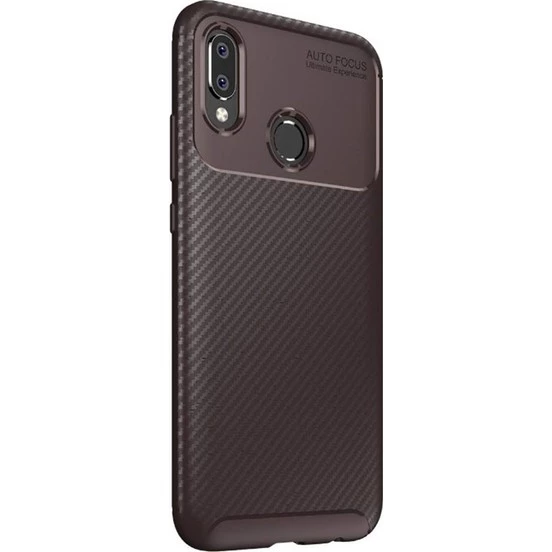 Smcase Samsung Galaxy A20 Kılıf Negro Karbon Silikon   Tam Kapatan Cam - Resim 3