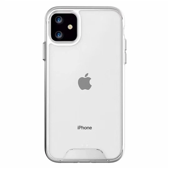 Smcase iPhone 11 Pro Max Kılıf Gard Sert Silikon  Nano Ekran Koruyucu