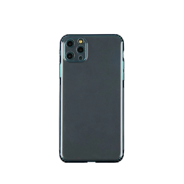 Smcase iPhone 12 Pro Kılıf Kamera Korumalı Anti Şok Silikon  Nano Ekran Koruyucu