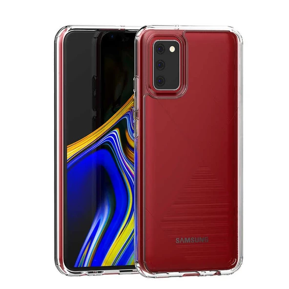 Smcase Samsung Galaxy A02s Kılıf COSS HYBRİD SERT SİLİKON