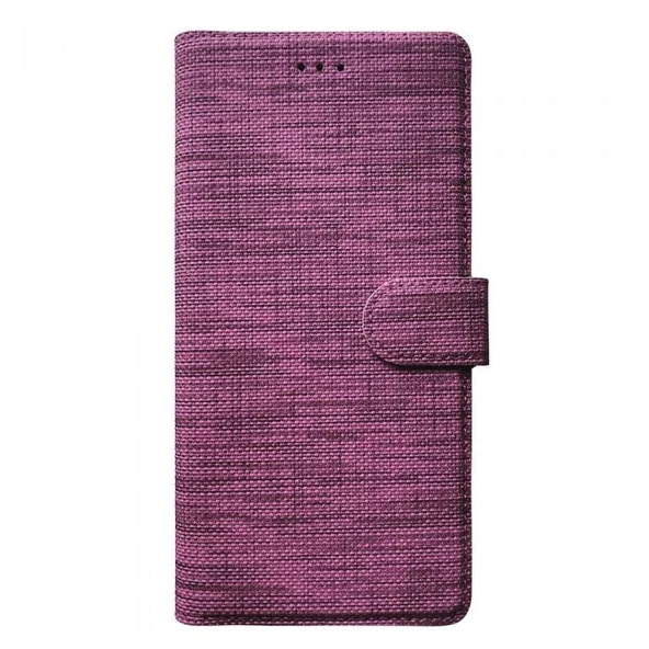 Smcase Xiaomi Poco X3 NFC Kılıf Kumaş Spor Standlı Cüzdan - 4
