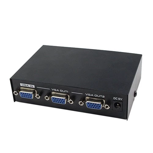 VGA 2port monitör çoklayıcı 200mhz vga splitter 1 kasa 2 monitör