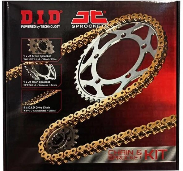 Did-Jt 2017-2021 Ducati Scrambler Café Racer Uyumlu Zincir Dişli Set Gold (Sarı) Renk