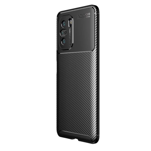 Smcase Xiaomi Poco F3 Kılıf Negro Dizayn Silikon  Nano Ekran Koruyucu - Resim 3