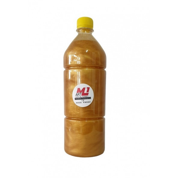 M1 Art Simli Sedef Süsleme Solüsyonu Limon Esanslı 1 Lt (Alkolsüz Kolanya)