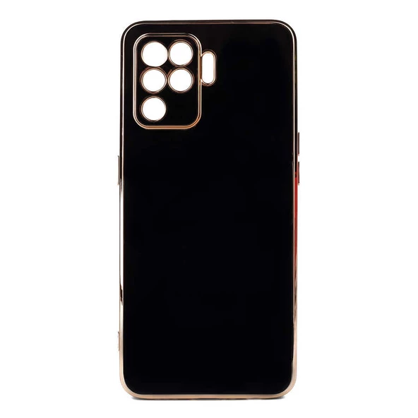 Smcase Oppo Reno 5 Lite Kılıf Kamera Korumalı Lazer Bark Silikon