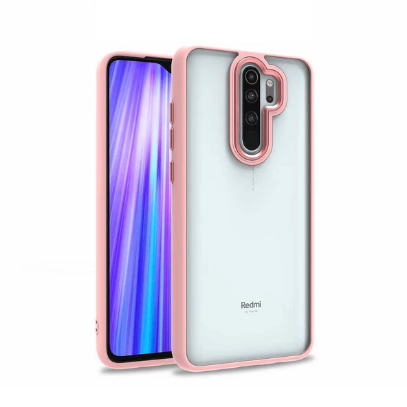Smcase Xiaomi Redmi Note 8 Pro Kılıf Renkli Bumper Hybrid Flora Silikon - 6