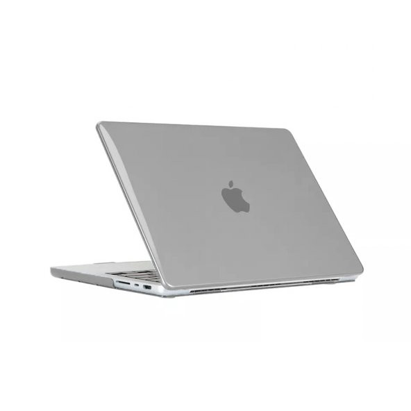Apple Macbook Pro 14inç M3/M4/Max A3112 A3185 A3401 A2918 A1992 Kılıf Kristal Ön Arka Şeffaf Kapak - 3
