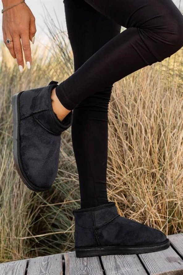 Casso İçi Kürklü Bağsız Kolay Giyim Kadın Bootie