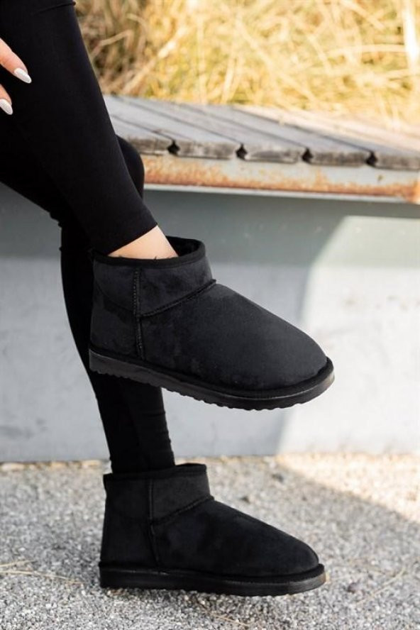 Casso İçi Kürklü Bağsız Kolay Giyim Kadın Bootie - 3