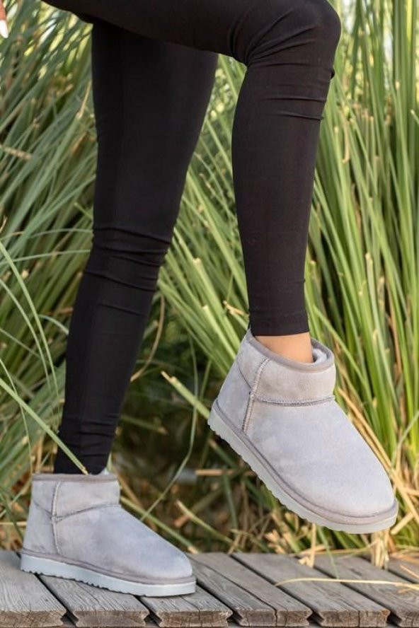 Casso İçi Kürklü Bağsız Kolay Giyim Kadın Bootie - 5