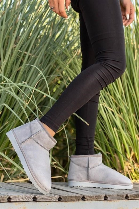 Casso İçi Kürklü Bağsız Kolay Giyim Kadın Bootie - 6