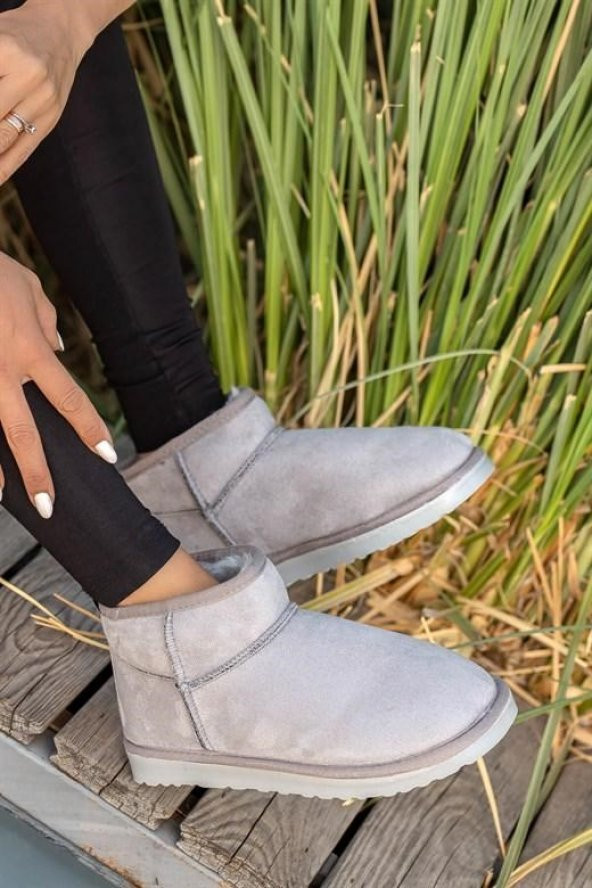 Casso İçi Kürklü Bağsız Kolay Giyim Kadın Bootie - 7