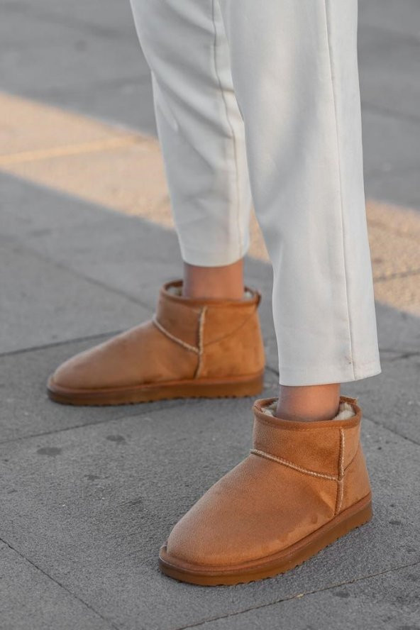 Casso İçi Kürklü Bağsız Kolay Giyim Kadın Bootie - 9