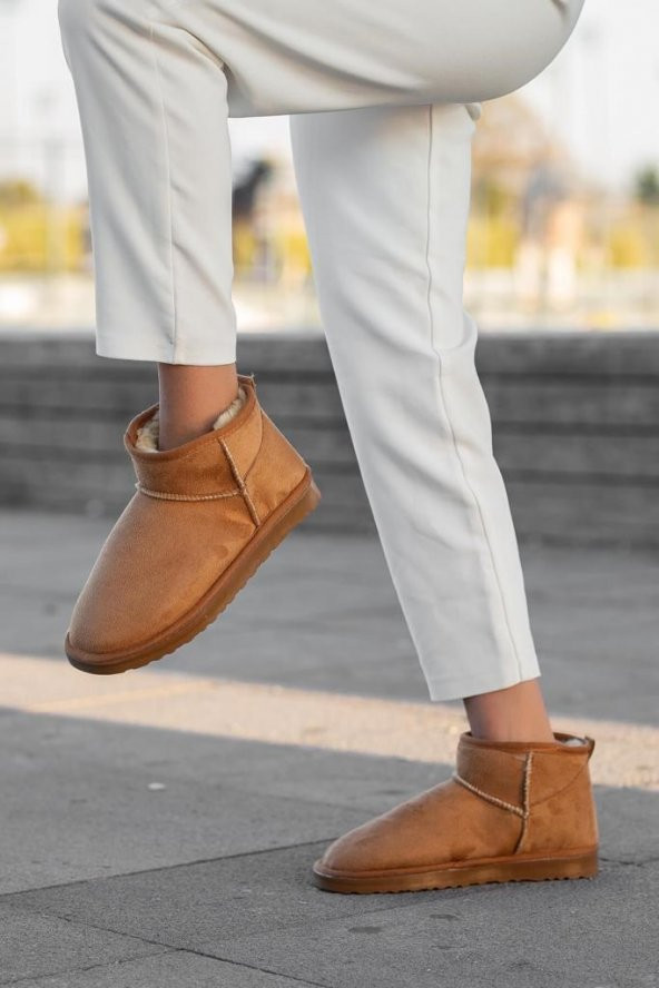 Casso İçi Kürklü Bağsız Kolay Giyim Kadın Bootie - 11