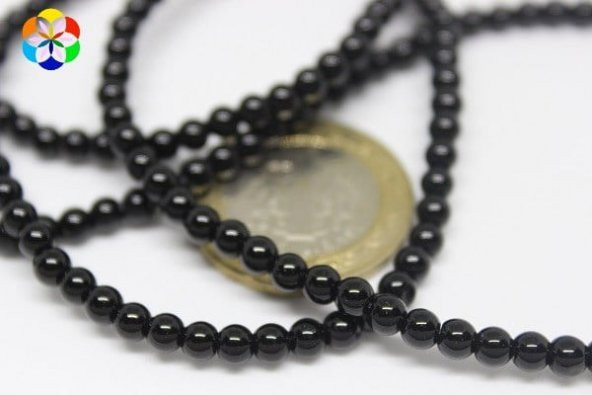 Onix (Oniks) Taşı Parlak Dizi 4mm - Resim 3