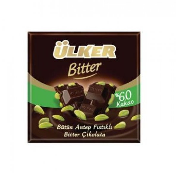 Ülker Çikolata Antep Fıstıklı Bitter 65 Gr