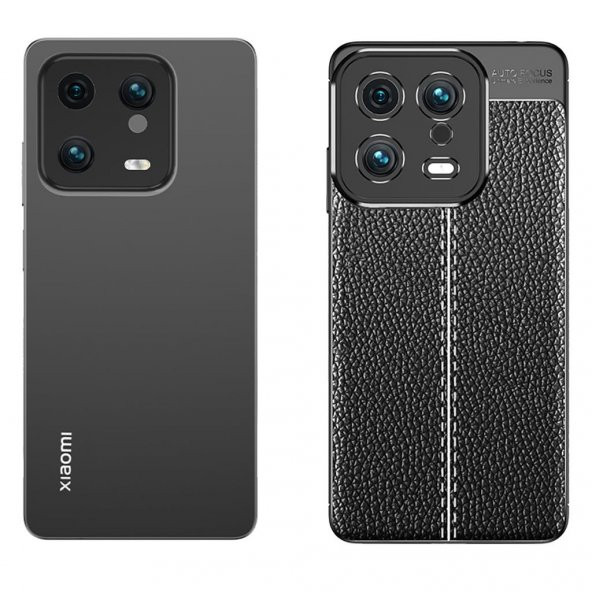 Xiaomi Mi 13 Kılıf Zore Deri Görünümlü Niss Ultra Koruma Silikon Kapak - 5
