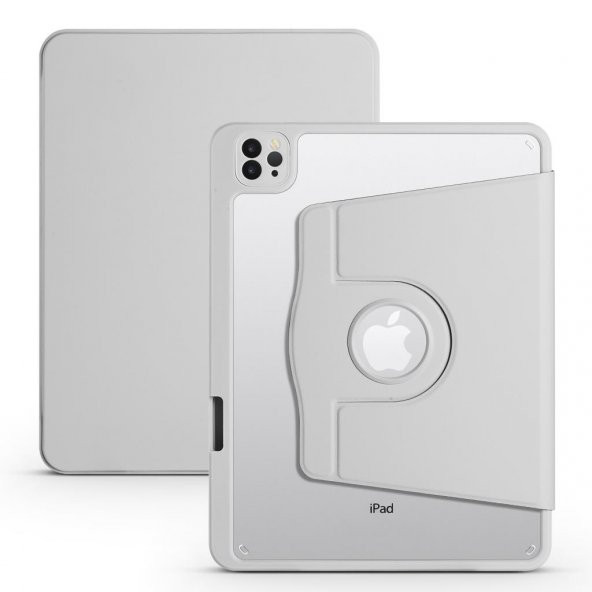 Apple iPad Pro 11 2020 (2.Nesil) Kılıf Zore Termik Kalem Bölmeli Dönebilen Standlı Kılıf - 12