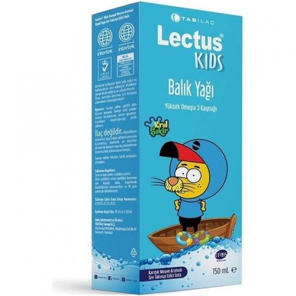 Tab Ilaç Kral Şakir Balık Yağı Karışık Meyve Aromalı Şurup 150 ml - 1